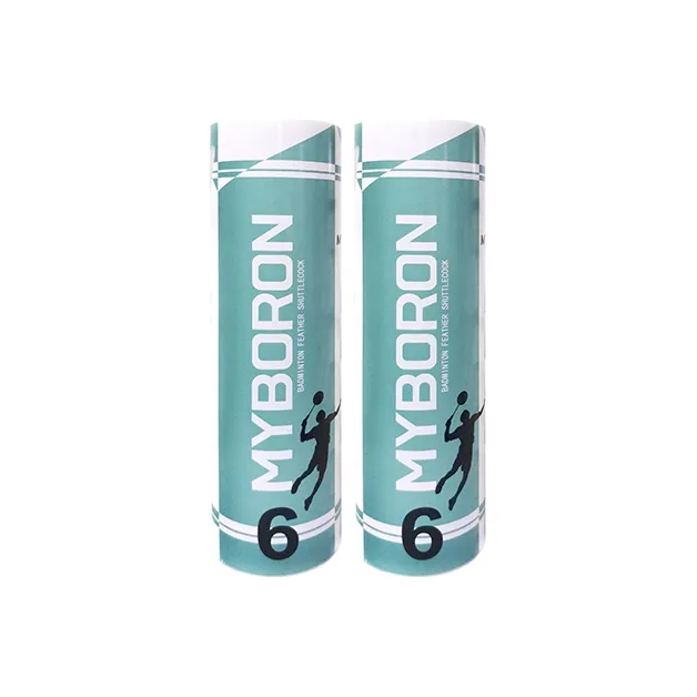 MYBORON Duck Feather Shuttlecock 6 Pack CiGu Duck Feather Small Board Duck Feather Everyday Shuttlecocks-7