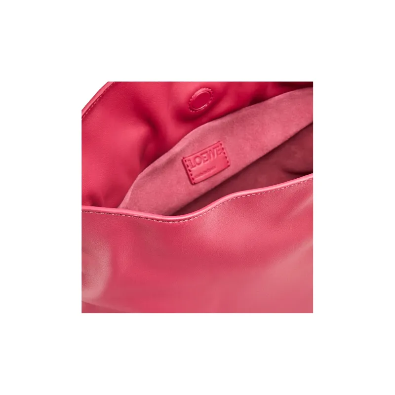 LOEWE Flamenco Clutch In Nappa Calfskin Ruby Red Glaze-5