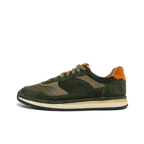 Clarks Art Movement Series Casual Shoes Men Low-Top Olive Green