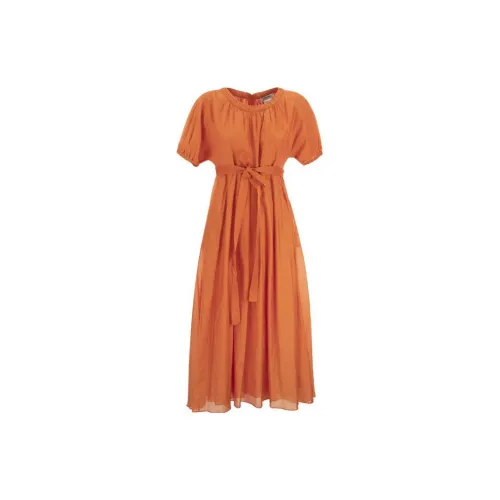 'S MAX MARA Short-Sleeved Dresses Women's Orange