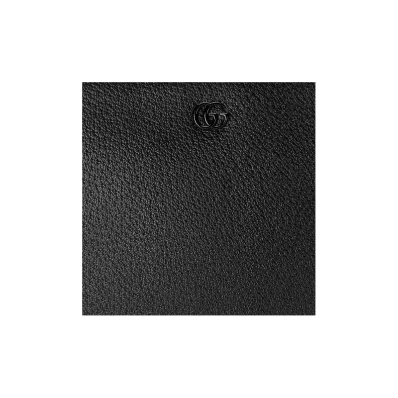 GUCCI Leather Clutch Regular Men's Black-7