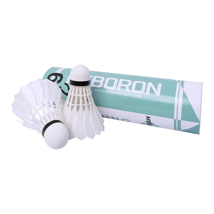 MYBORON Duck Feather Shuttlecock 6 Pack CiGu Duck Feather Small Board Duck Feather Everyday Shuttlecocks-1