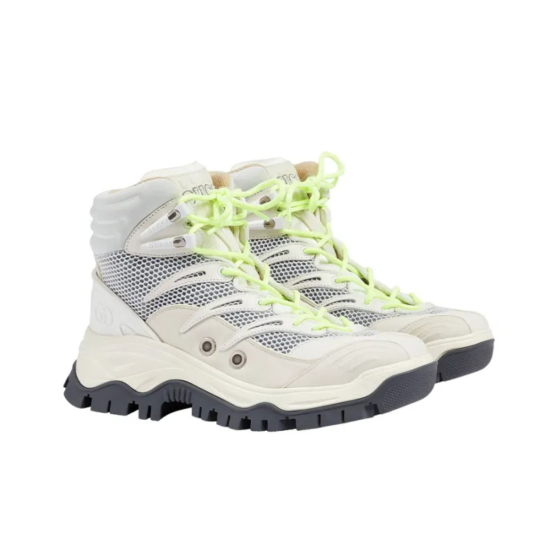 GUCCI High Top Sports Casual Shoes Women's Gray-1