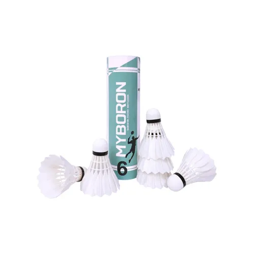 MYBORON Duck Feather Shuttlecock 6 Pack CiGu Duck Feather Small Board Duck Feather Everyday Shuttlecocks