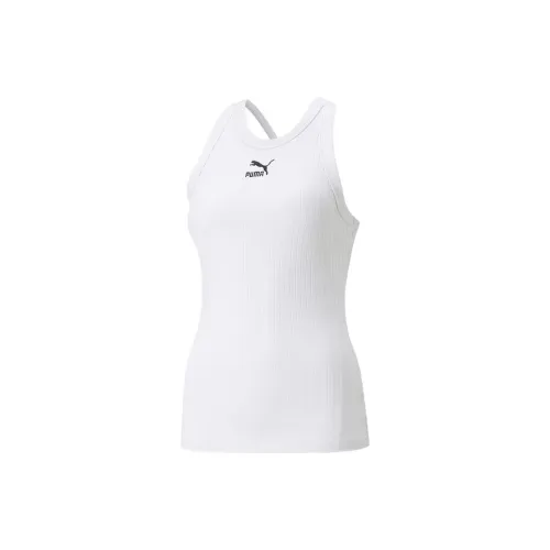 PUMA Tank Tops Women's White