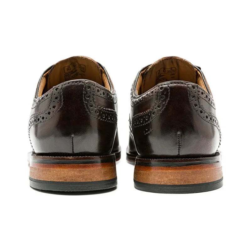 Clarks Process Series Dress Shoes Men Low Top Dark Umber-3