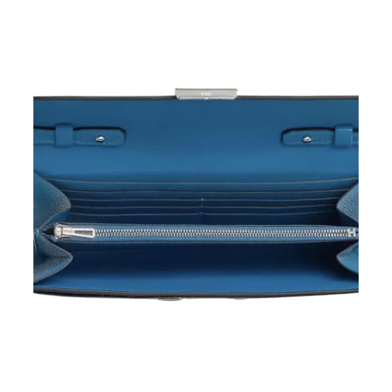 HERMES Constance To Go Epsom Calfskin Wallet Handheld Crossbody Bag Shoulder Bag Regular Women's 7Q Mykonos Greek Blue-3