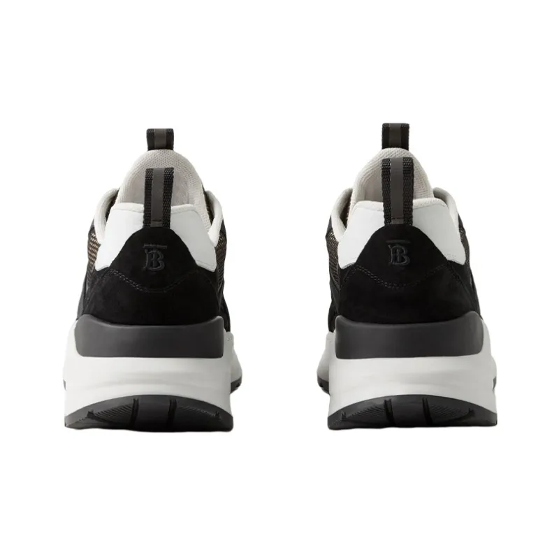 Burberry Embossed Mesh Sneakers Black-3