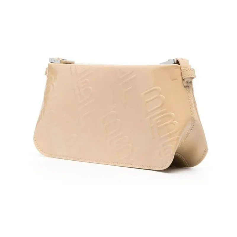 By Far Patent Embossed Shoulder Bag-2