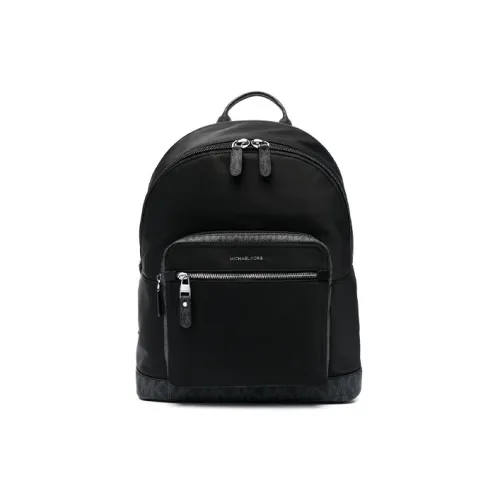 MICHAEL KORS Hudson Fabric With Calfskin Backpack Men's Black