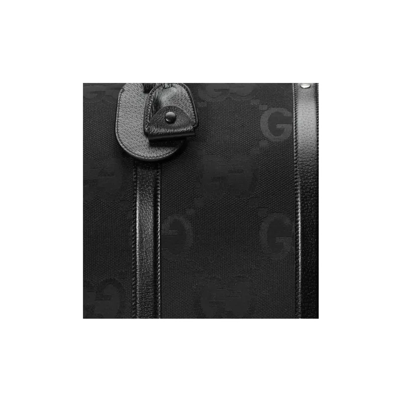 GUCCI Canvas Bag One Shoulder Crossbody Portable Travel Bag Large Size Men's Black-7