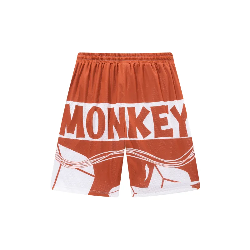 FireMonkey Basketball Shorts Unisex Red-1