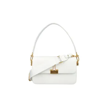 OFF WHITE Plain Binder M Shoulder Bag White