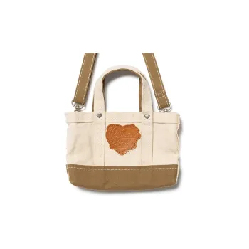 HUMAN MADE Heavy Canvas Mini Shoulder Tote Bag Beige