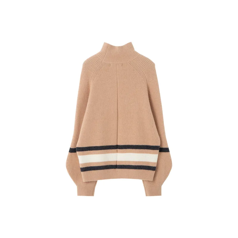 SOON FLOWER Sweaters Women's Beige Camel-1