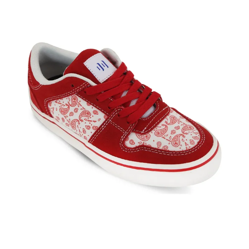 Ollieskate Slip Resistant Cushioning Low Top Skateboard Shoes Unisex True Red-2