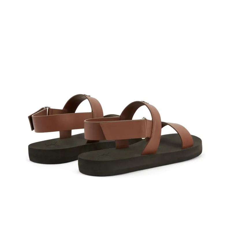 Giuseppe Zanotti Saiph Logo plaque Leather Sandals-4