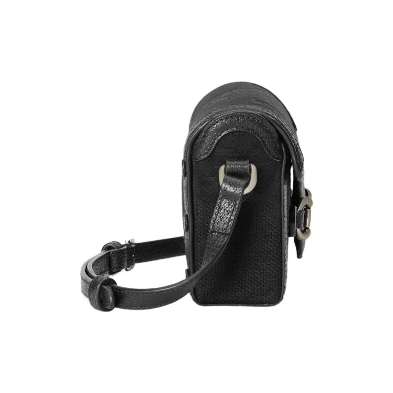 GUCCI Horsebit 1955 Canvas With Leather Canvas Bag Box Bag Camera Bag Shoulder Bag Crossbody Bag Mini Men's Black-2