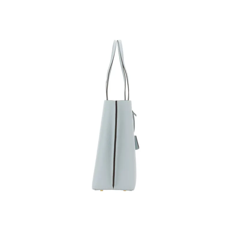 TORY BURCH Perry Leather Tote Bag, Shopping Bag, Shoulder Bag, Handbag Large Size Women's Light Blue-2