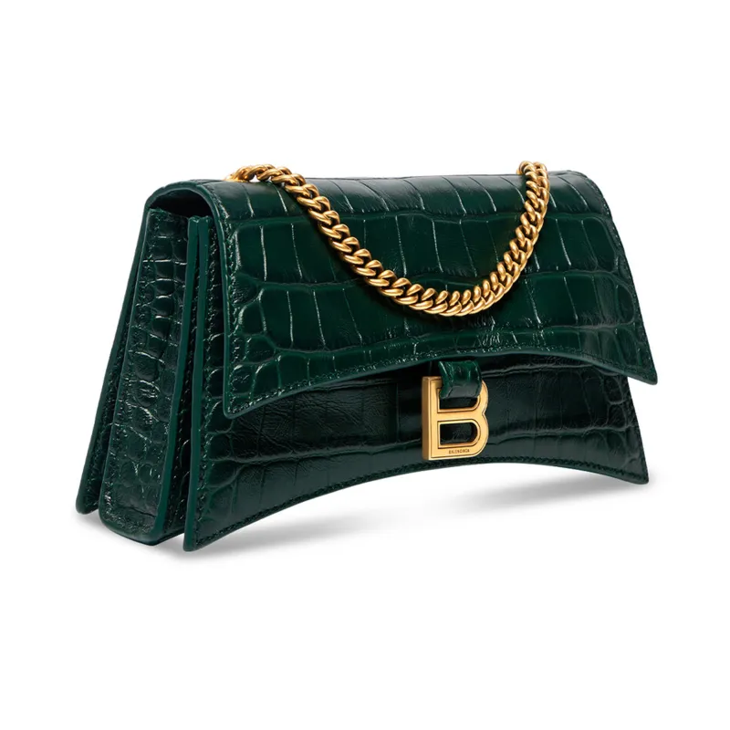 Balenciaga CRUSH Cow Leather Crossbody Bag, Shoulder Bag Mini Women's Green-1