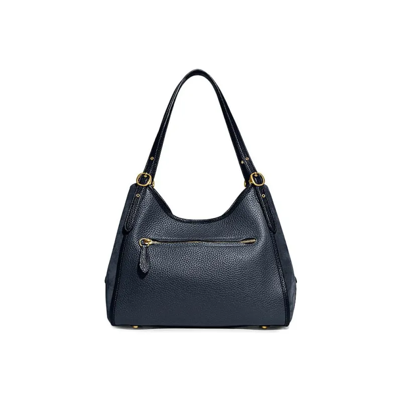 COACH Lori Cow Leather Shoulder Bag, Handbag, Shoulder Bag Tubas Women's Midnight Blue-2
