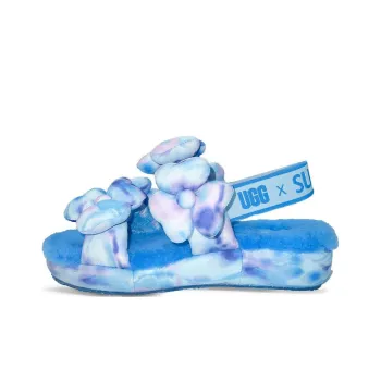SUSAN FANG x UGG Fuzzy Slippers Women's Blue