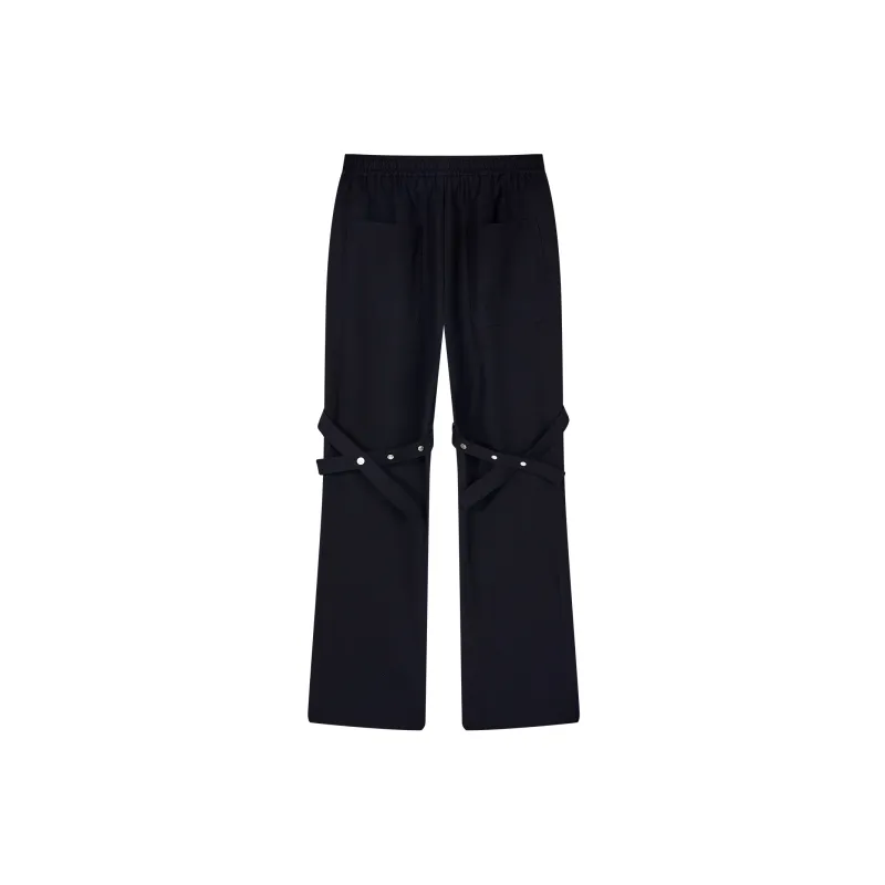 PASET Casual Pants Unisex Black-1