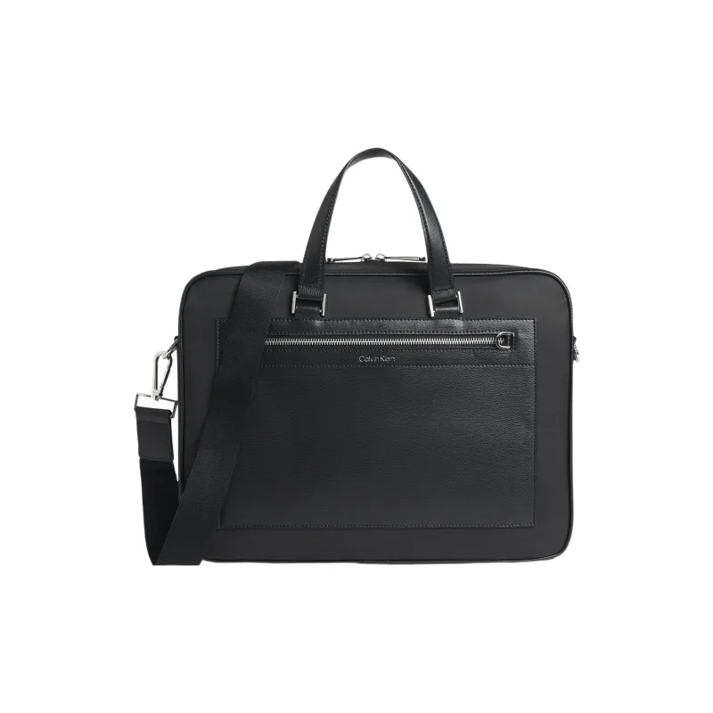 CK/Calvin Klein Briefcase Laptop Bag Shoulder Bag Crossbody Bag Handbag Men's Black-0
