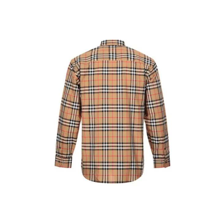 Burberry Shirts Men Camel-1