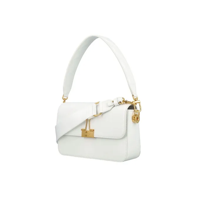 OFF WHITE Plain Binder M Shoulder Bag White-1