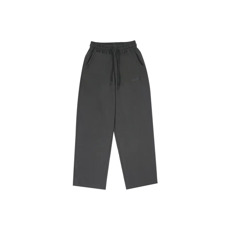 Bodydream Knitted Sweatpants Solid Color Straight Fit Casual Pants Unisex-1