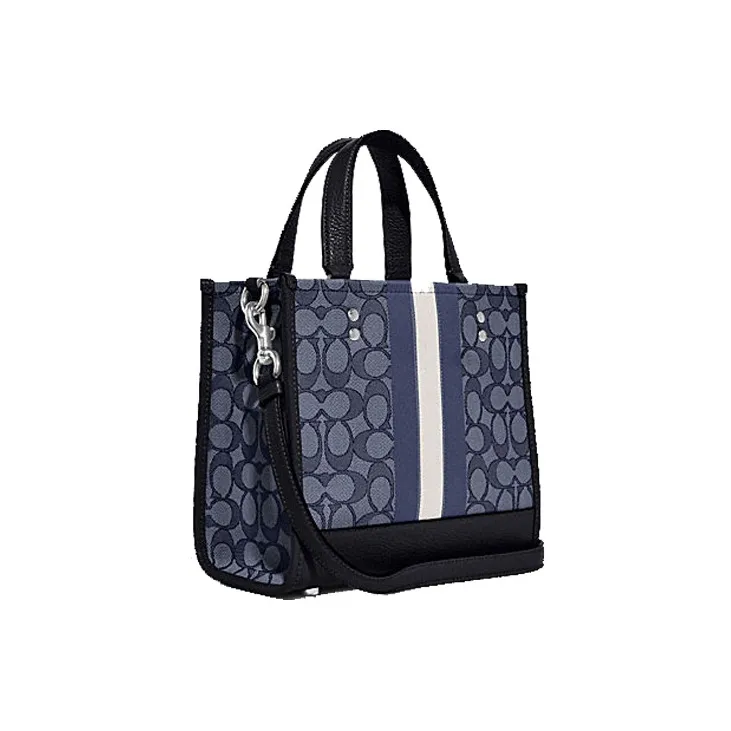 Coach Dempsey Tote 22 in Signature Jacquard with Stripe Patch-1