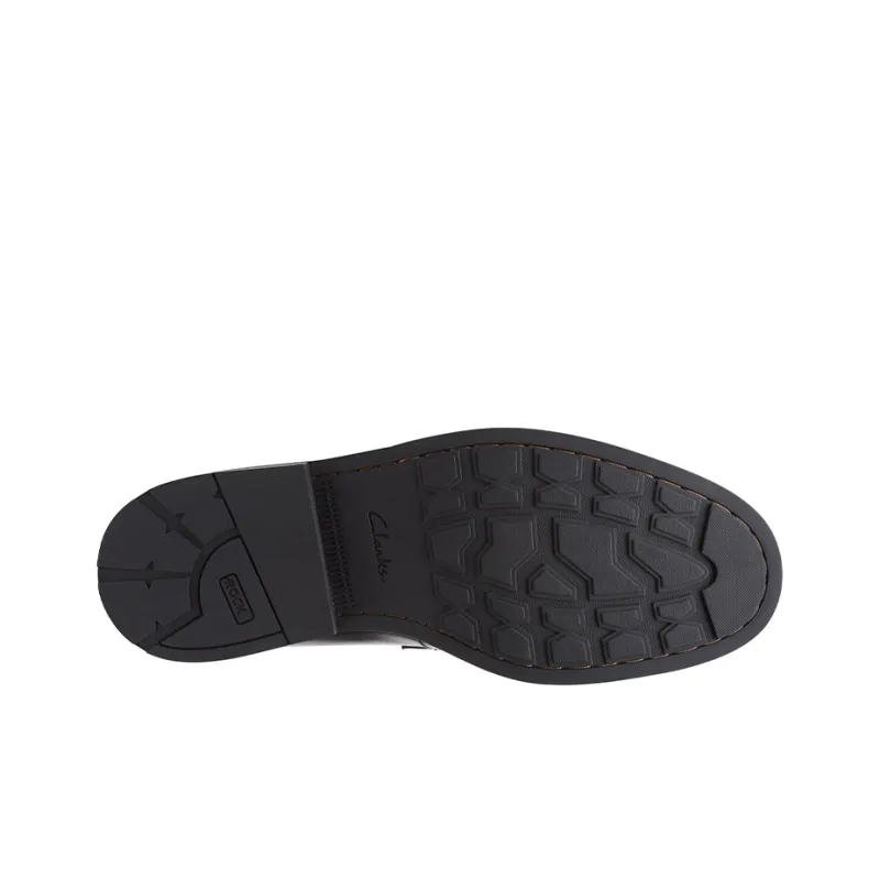 Clarks Casual Leather Shoes Men's Black-4