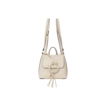 See By Chloe Grain Cow Leather Handbag, Shoulder Bag, Backpack Trumpets Women's Gray