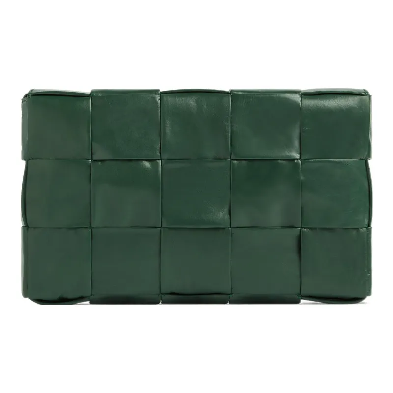 Bottega Veneta CASSETTE Cow Leather Shoulder Bag, Crossbody Bag Medium Size Men's Rain Tree Green-1