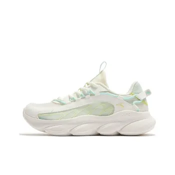 361° Anti Slip And Wear Resistant Breathable Low Top Running Shoes Women's White Green