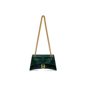 Balenciaga CRUSH Cow Leather Crossbody Bag, Shoulder Bag Mini Women's Green