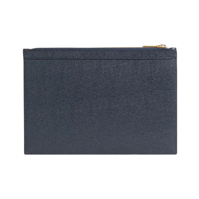 THOM BROWNE Small 4 Bar Striped Zipped Wallet-1
