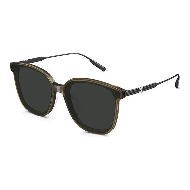 MOLSION Plate Frame Square Sunglasses Unisex-8