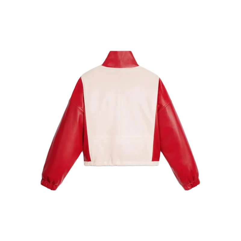 CELINE SS23 Leather Jacket Women's Red-1