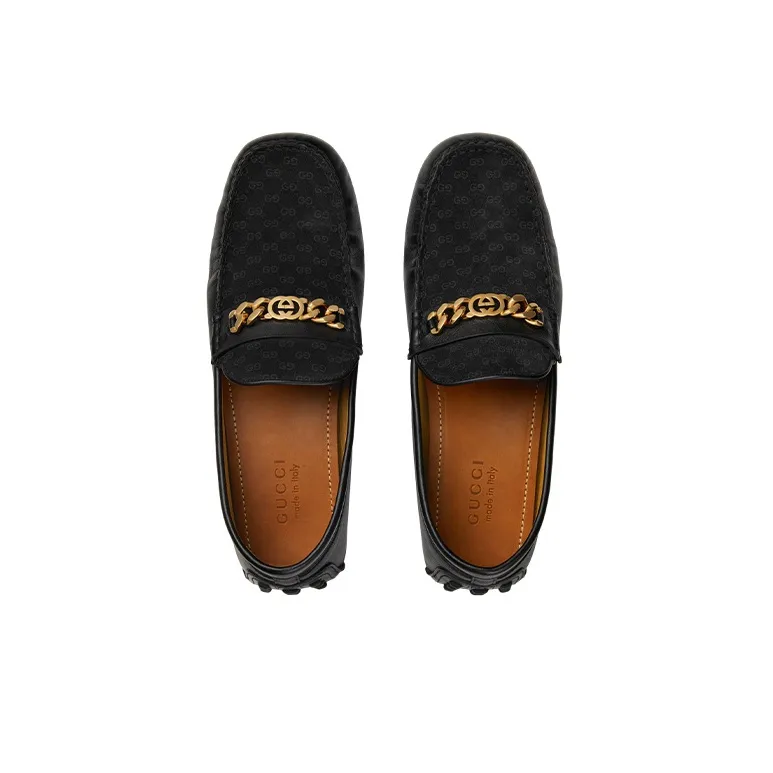 GUCCI Interlocking Men's Casual Shoes Men's Black-3