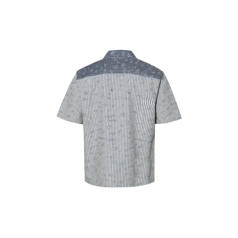 RARE Short Sleeved Shirt Men's Blue-1