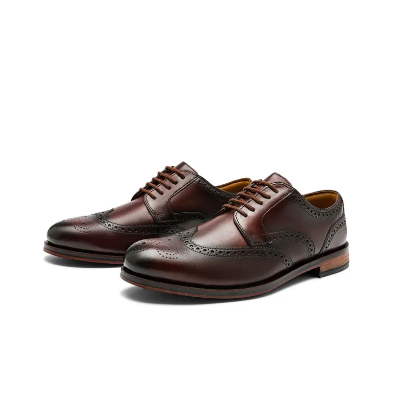 Clarks Process Series Dress Shoes Men Low Top Dark Umber-1