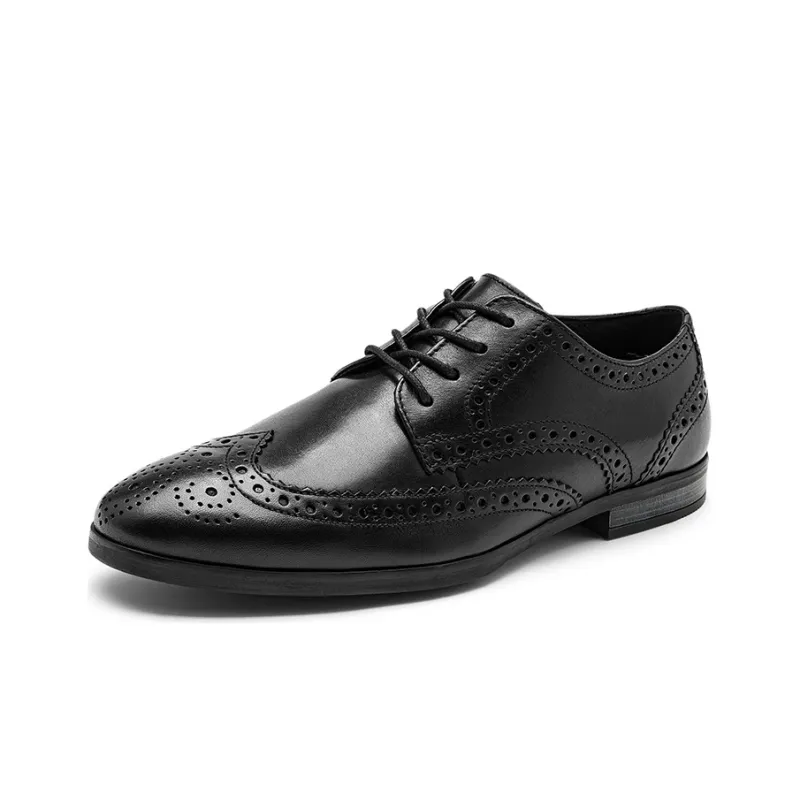 Clarks Dress Shoes Men Low Top Black-1