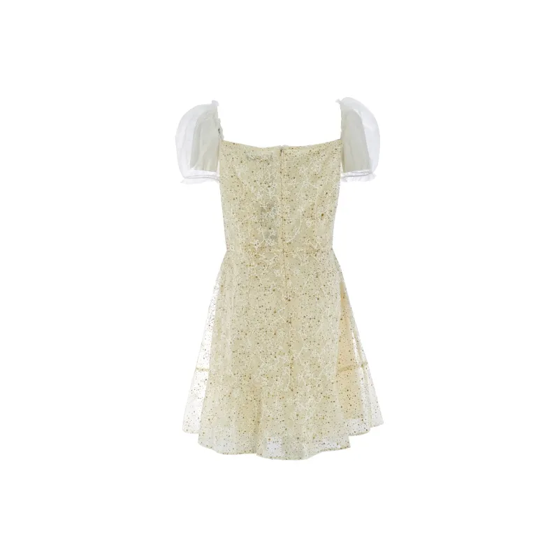 Marie Elie Short-Sleeved Dresses Women's Light Yellow-1