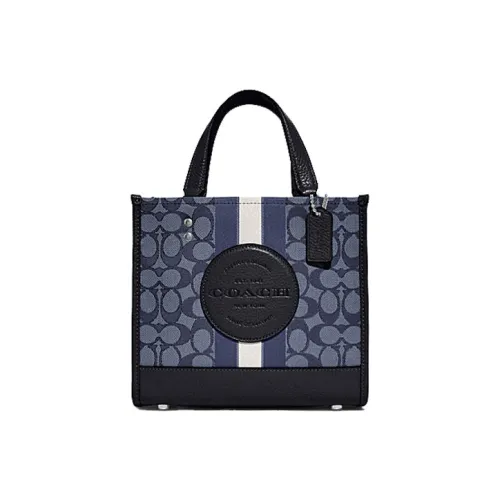 Coach Dempsey Tote 22 in Signature Jacquard with Stripe Patch