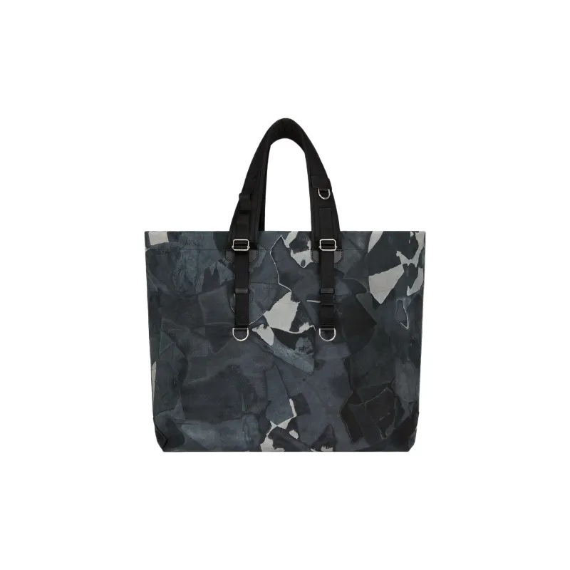 GIVENCHY Tech Canvas Tote Bag Shopping Bag Handbag Large Size Men's Black/Gray-1