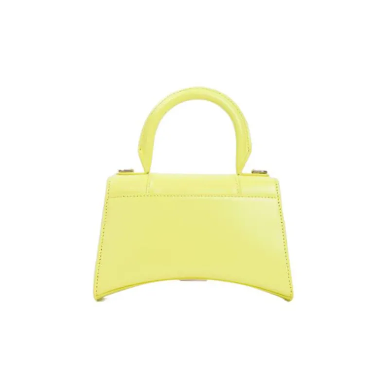 Balenciaga Hourglass Cow Leather Shoulder Bag, Crossbody Bag, Handbag Extra Small Women's Yellow-2