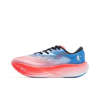QIAODAN F\PB3.0 Cushioned Slip-Resistant Low-Top Running Shoes Men's Red Blue