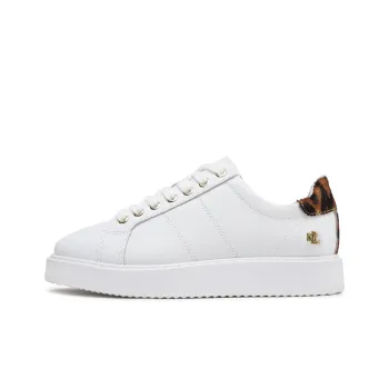 Polo Ralph Lauren Angeline Low-Top Stylish Skateboarding Shoes Women's White